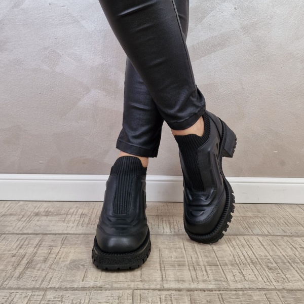 Ghete casual dama Piele naturala MANOS.RO GD2116 - Img 2