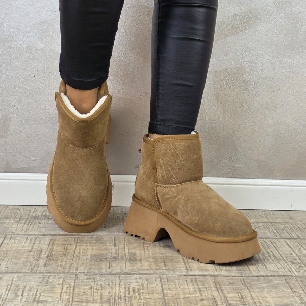 MANOS.RO Ghete dama piele naturala Water Repellent ANA VIOTTI GD2340 - Img 3