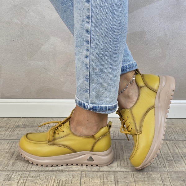 Pantofi dama casual FORMAZIONE piele naturala PC2449 - Img 2