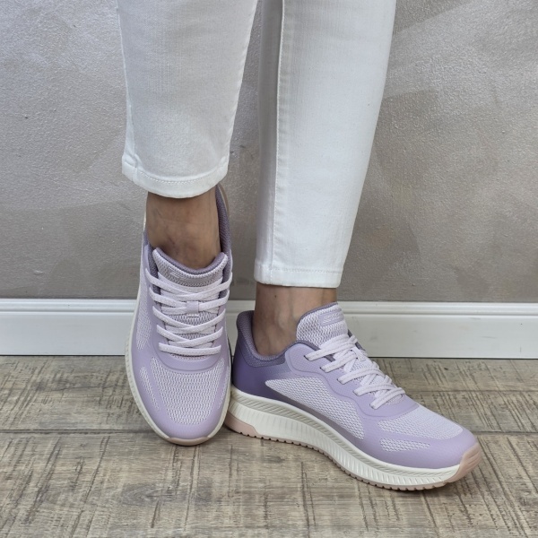Pantofi dama sport Skechers® Bobs Squad 4 Staple Look purple 117624 PRMT - Img 5
