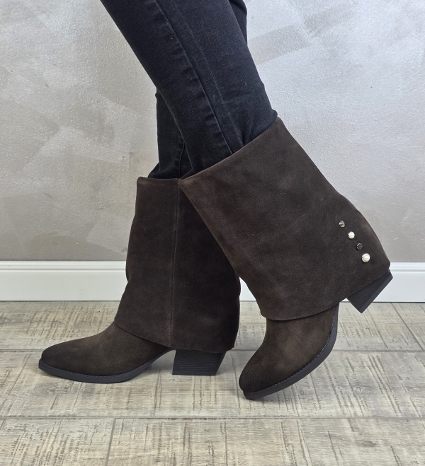 Botine/Ghete dama piele naturala MANOS.RO BT338 - Img 3