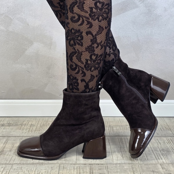 Botine/Ghete dama piele naturala MANOS.RO BT350 - Img 4