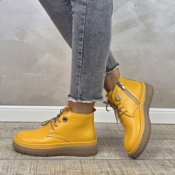 Ghete casual dama MANOS.RO piele naturala GD2329 - Img 3