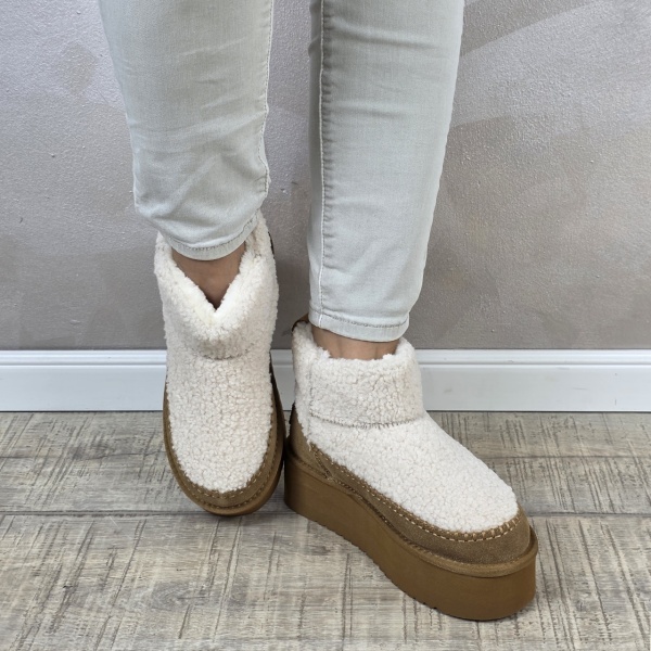 MANOS.RO Ghete dama piele naturala Water Repellent ANA VIOTTI GD2441 - Img 2