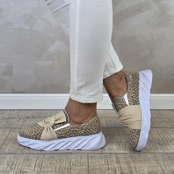 Pantofi casual/sport dama MANOS.RO piele naturala PS678 - Img 3