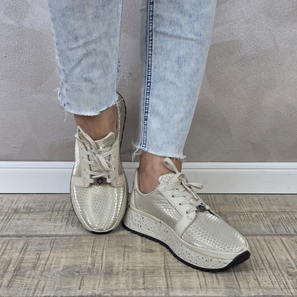 Pantofi casual/sport dama MANOS.RO piele naturala PS718 - Img 3