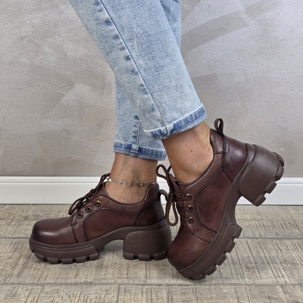 Pantofi dama casual FORMAZIONE piele naturala PC2448 - Img 4