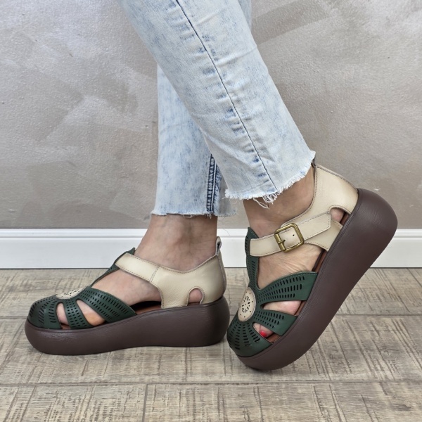 Pantofi dama casual Franco piele naturala PV2158 - Img 4
