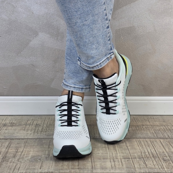 Pantofi dama sport Skechers®, GLIDE-STEP, din material textil 303654L WBTQ - Img 2