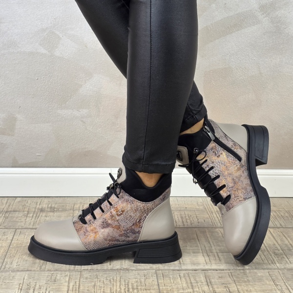 Ghete casual dama MANOS.RO piele naturala GD2334 - Img 2