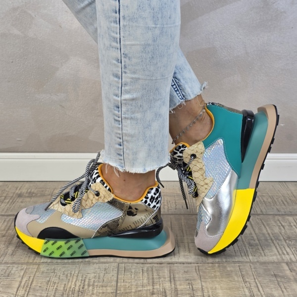MANOS.RO Pantofi dama casual sport piele naturala FEEL PS801 - Img 2