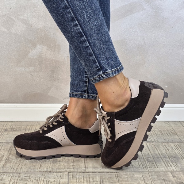 MANOS.RO Pantofi dama casual sport piele naturala FILIPPO PS881 - Img 2