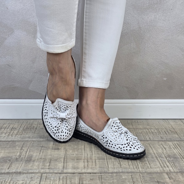 MANOS.RO Pantofi dama piele naturala B676 - Img 2