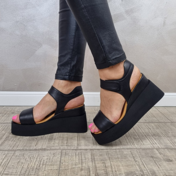 MANOS.RO Sandale dama cu platforma piele naturala SP691 - Img 3