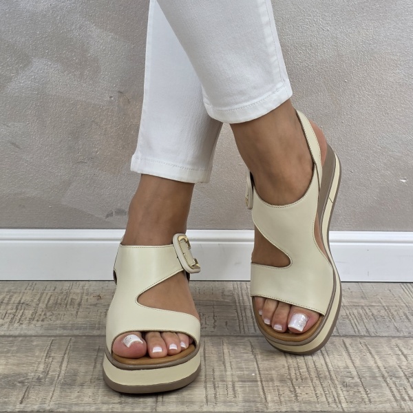MANOS.RO Sandale dama piele naturala GOLD DEER SP858 - Img 2