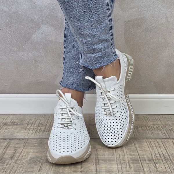 Pantofi casual/sport dama MANOS.RO piele naturala PV2162 - Img 3