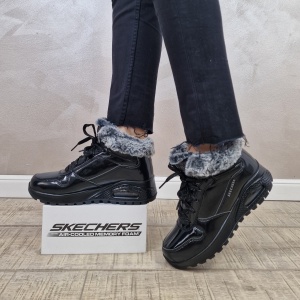Ghete dama Skechers Sneakers high- Uno - Stand High 168126 BBK