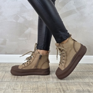 MANOS.RO Ghete dama casual Formazione piele naturala GD2372