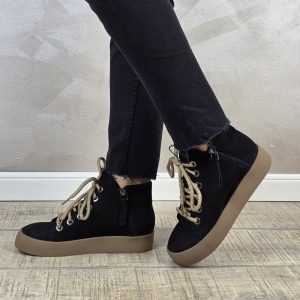 MANOS.RO Ghete dama casual Formazione piele naturala GD2408