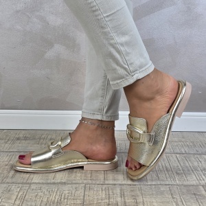 MANOS.RO Papuci dama piele naturala GOLD DEER SV1863 - Img 4