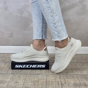 Pantofi dama sport Skechers® Bobs Skillz - Too Essential 117743 OFWT - Img 4