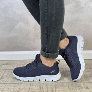Pantofi dama sport Skechers® Bobs Squad Chaos 117700 DKNV - Img 4