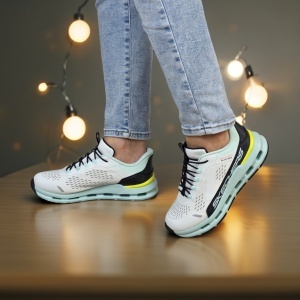 Pantofi dama sport Skechers®, GLIDE-STEP, din material textil 303654L WBTQ - Img 6