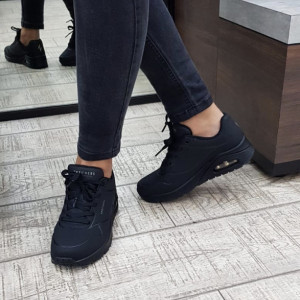 SKECHERS Pantofi dama sport- Uno - Stand On Air 73690 BBK - Img 5