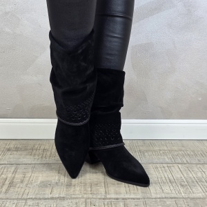 Botine/Ghete dama piele naturala MANOS.RO BT328 - Img 2