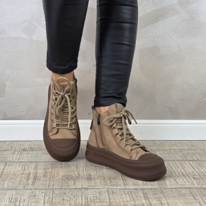 MANOS.RO Ghete dama casual Formazione piele naturala GD2372 - Img 2