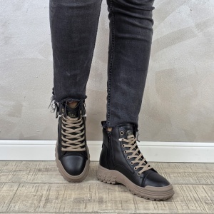 MANOS.RO Ghete dama casual Formazione piele naturala GD2386 - Img 3