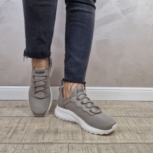 Pantofi dama sport din material textil Skechers® Squad Chaos Slip-Ins,177500 TPE Maro taupe - Img 3