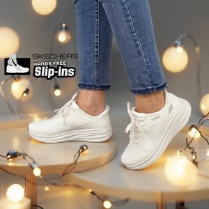 Pantofi dama sport Skechers® Bobs Skillz - Too Essential 117756 WHT