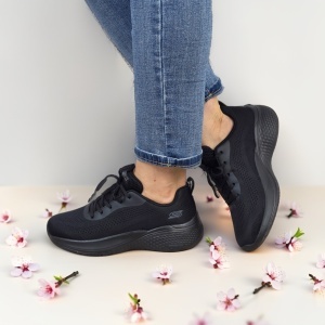 Pantofi dama sport Skechers® Bobs Squad Chaos 117550 BBK - Img 6