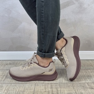 Pantofi dama sport Skechers® Bobs Squad Chaos 117731 NAT - Img 3