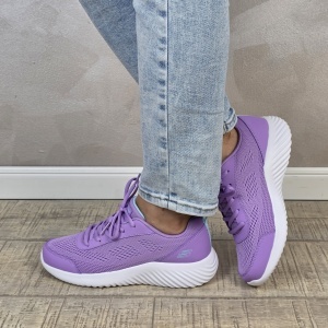 Pantofi dama sport Skechers®- lavanda, GLIDE-STEP, din material textil 303679L LAV - Img 4