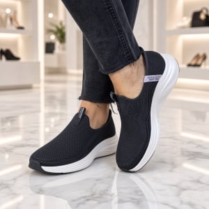 Pantofi dama sport Skechers VAPOR FOAM-LUXE BREEZE 150408 BLK - Img 7