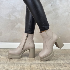 Botine/Ghete dama piele naturala MANOS.RO BT325