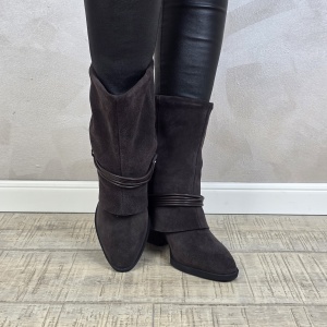 Botine/Ghete dama piele naturala MANOS.RO BT331 - Img 3