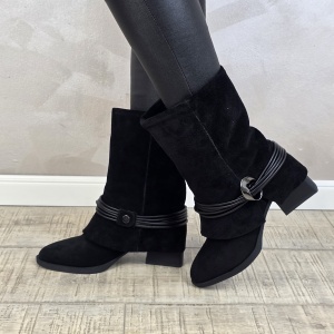 Botine/Ghete dama piele naturala MANOS.RO BT332 - Img 2