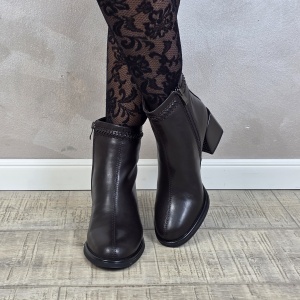 Botine/Ghete dama piele naturala MANOS.RO BT354 - Img 3