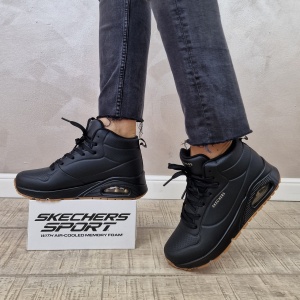 Ghete dama Skechers Sneakers high- Uno - Stand High 177097 BBK