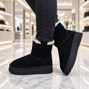 MANOS.RO Ghete dama piele naturala Water Repellent ANA VIOTTI GD2528