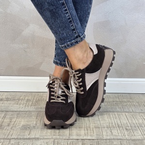 MANOS.RO Pantofi dama casual sport piele naturala FILIPPO PS881 - Img 3