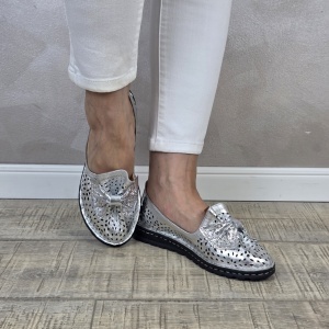 MANOS.RO Pantofi dama piele naturala B675 - Img 2