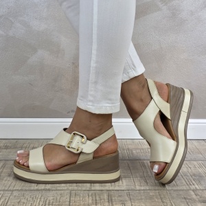 MANOS.RO Sandale dama piele naturala GOLD DEER SP858 - Img 4