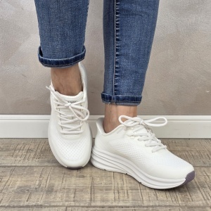 Pantofi dama sport Skechers® Bobs Skillz - Too Essential 117756 WHT - Img 6