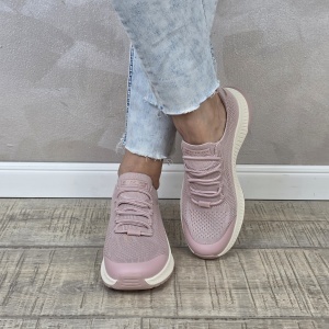 Pantofi dama sport Skechers® Bobs Squad 4 Staple Look beige 117743 BLSH - Img 3