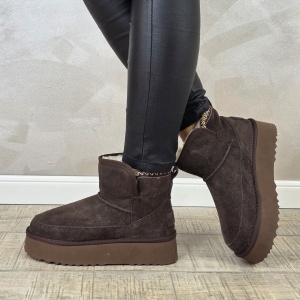 MANOS.RO Ghete dama piele naturala Water Repellent ANA VIOTTI GD2353