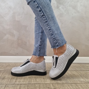 Pantofi casual/sport dama MANOS.RO piele naturala PP390 - Img 4